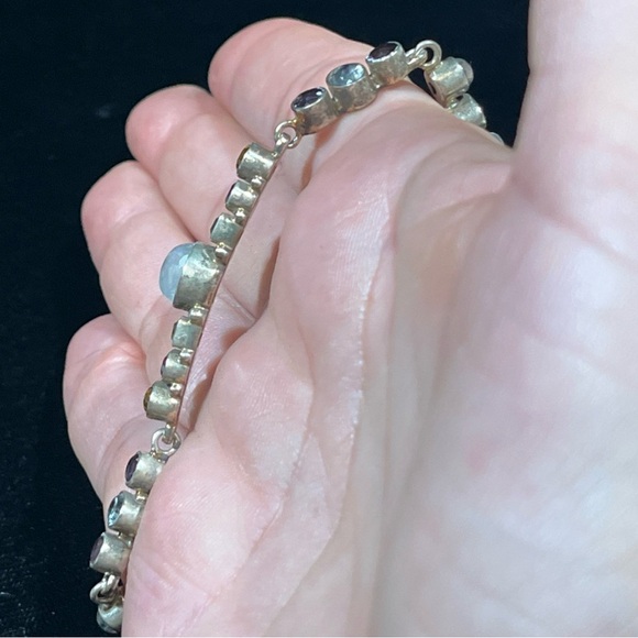 Sterling Silver NB Nicky Butler 925 Limited Edition Multi-Color Stone Bracelet - Picture 8 of 15